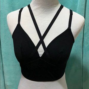 Cosabella Black Strappy Cage Bralette - NWT
